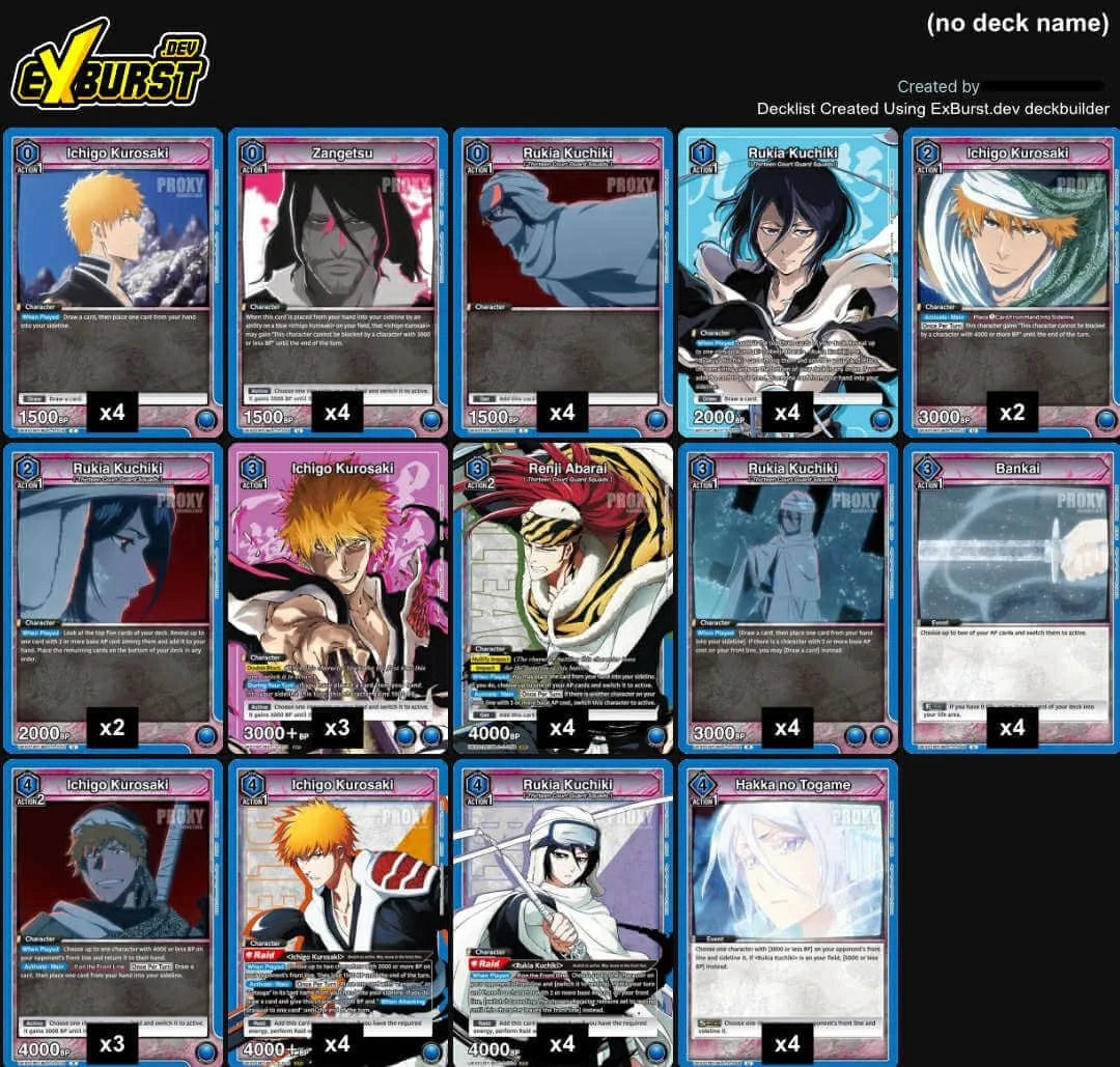 UNION ARENA: BLEACH New Card Selection's Strongest Decks — Joseph